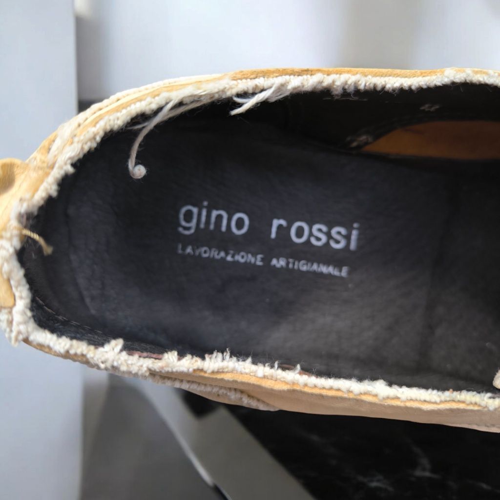 Przepiękne buty eleganckie pantofle półbuty skórzane Gino Rossi