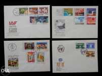 Envelopes originais dos CTT com selos