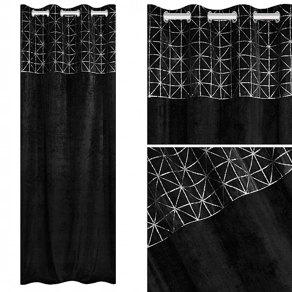 Zasłona Welurowa na Przelotkach 140x250 Dekoracyjna Velvetowa Glossy