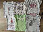 Zestaw t-shirty koszulki 6 szt 152-158 dziewczece