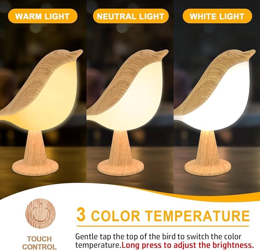 2 Pássaros com luz Led [NOVO]