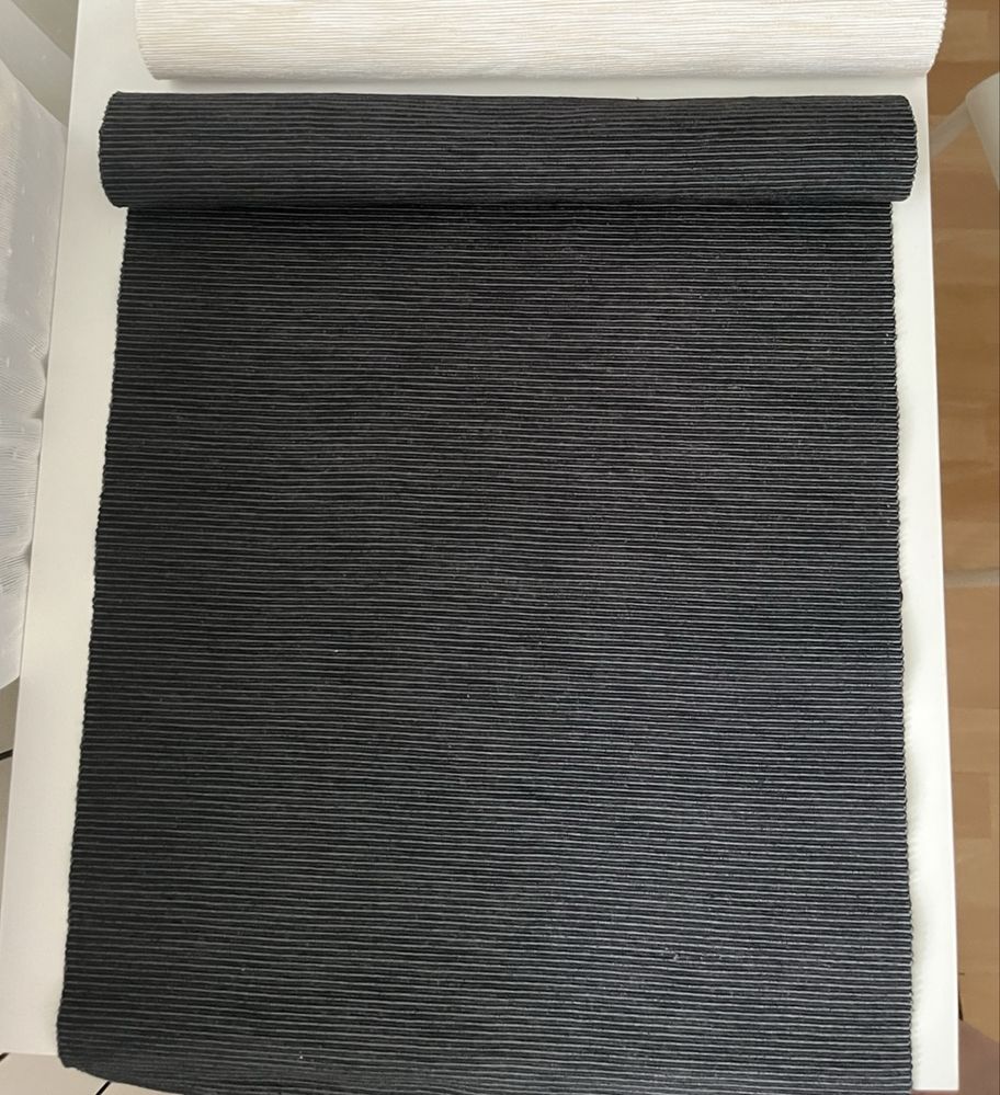 Czarny, śliczny, bawełniany bieżnik na stół, IKEA x 2
