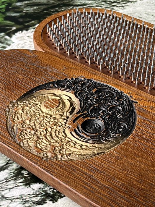 Дошка Доска Садху "Інь та Ян" , стояння на цвяхах, йога