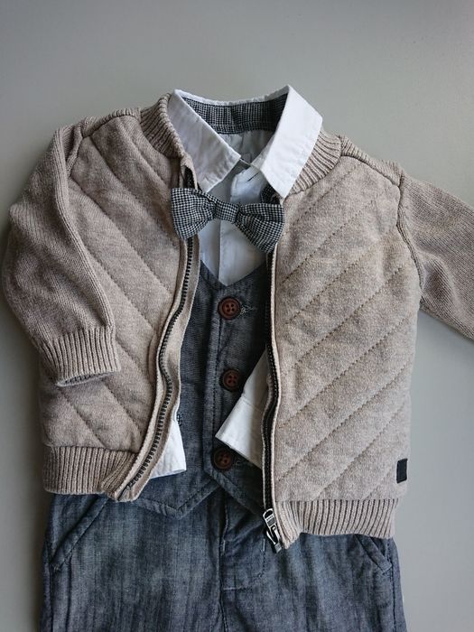 Komplet garnitur na chrzest/ wesele rozmiar 68