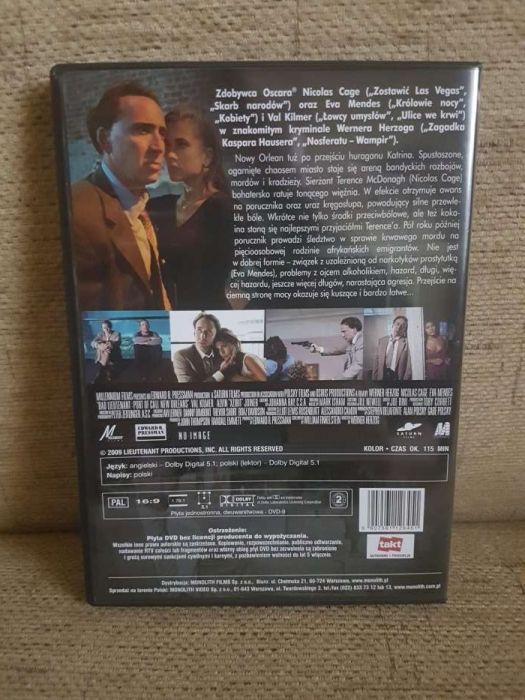 Zły porucznik. Film DVD