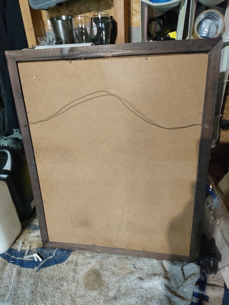 Lustro barowe 58.5x48.5cm unikat stan bdb