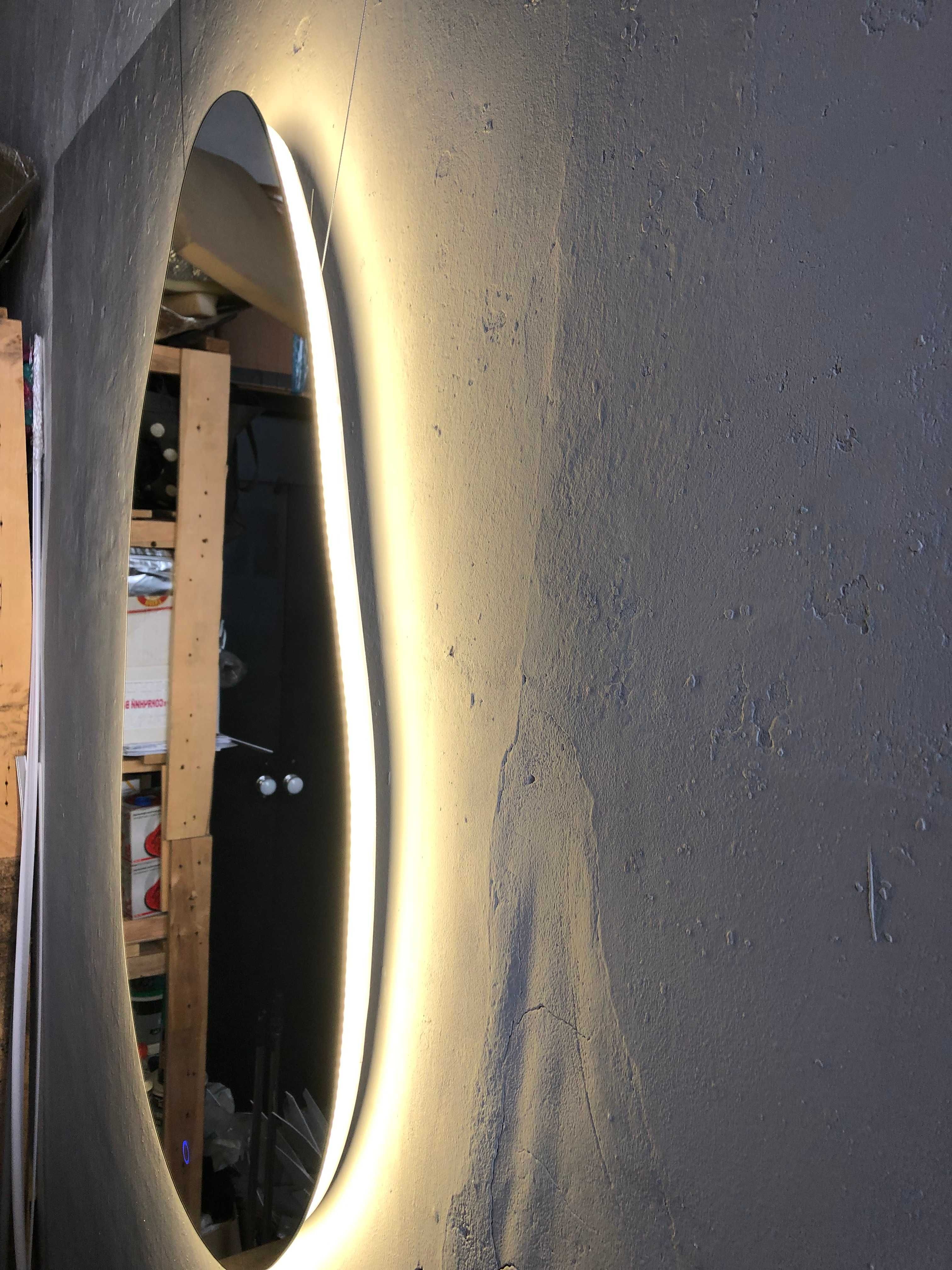 Дзеркало з LED підсвіткою 100х60 см. гримерене дзеркало.