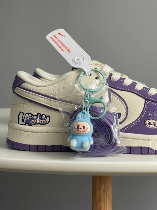 НОВИНКА! Labubu x Nike SB Dunk Low Purple, лабубу