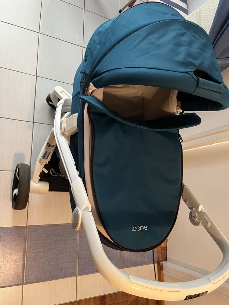 Wózek  2w1 z elektonicznym  hamulcem ibebe Stop
