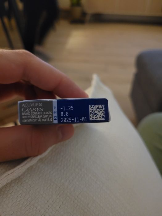 Soczewki kontaktowe dwutygodniowe ACUVUE Oasis -1.25