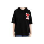 Футболка AMI Paris Exclusive Ami De Coeur T-Shirt Black Red Heart