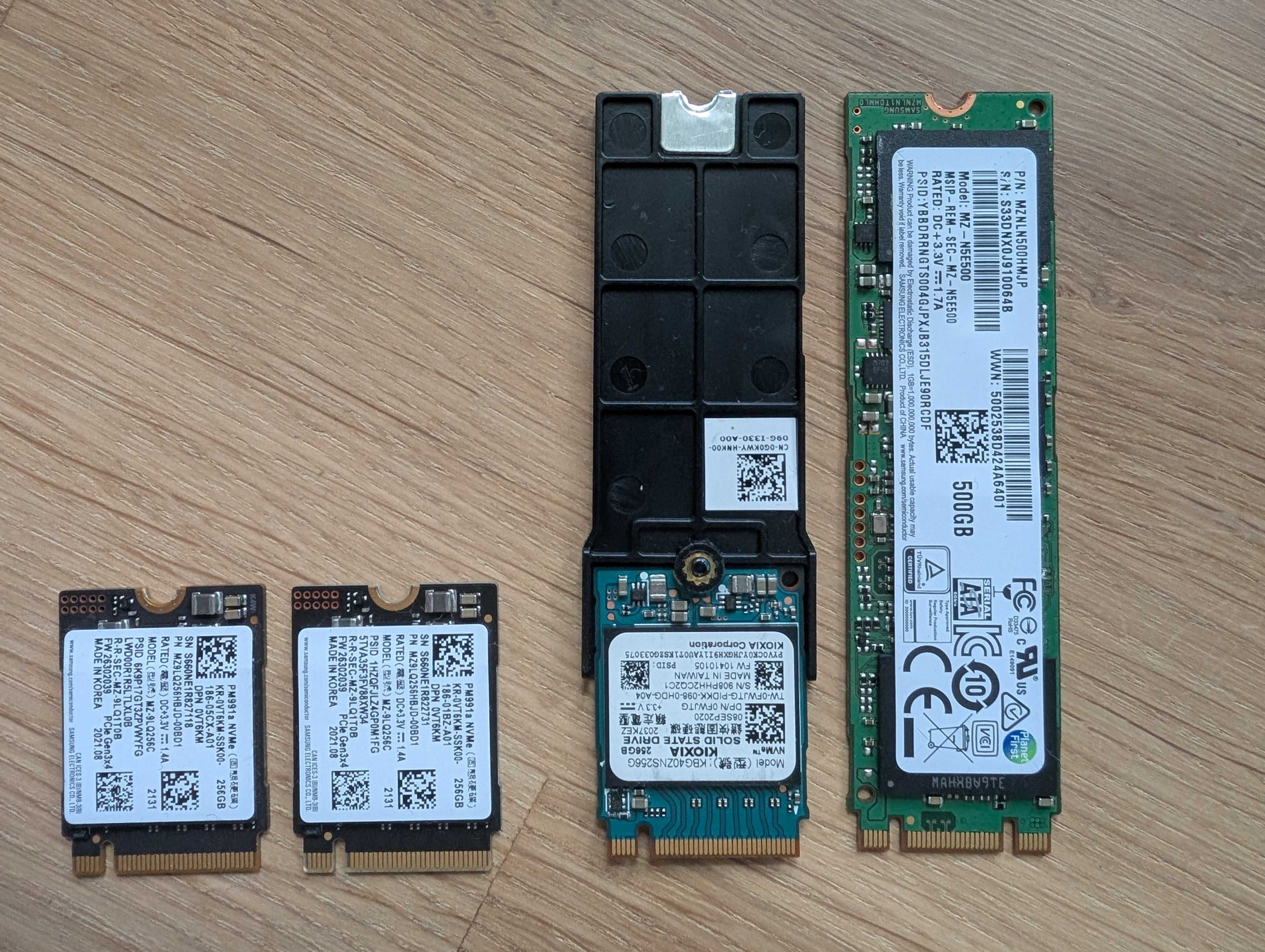 Dyski SSD 256GB M.2 NVME