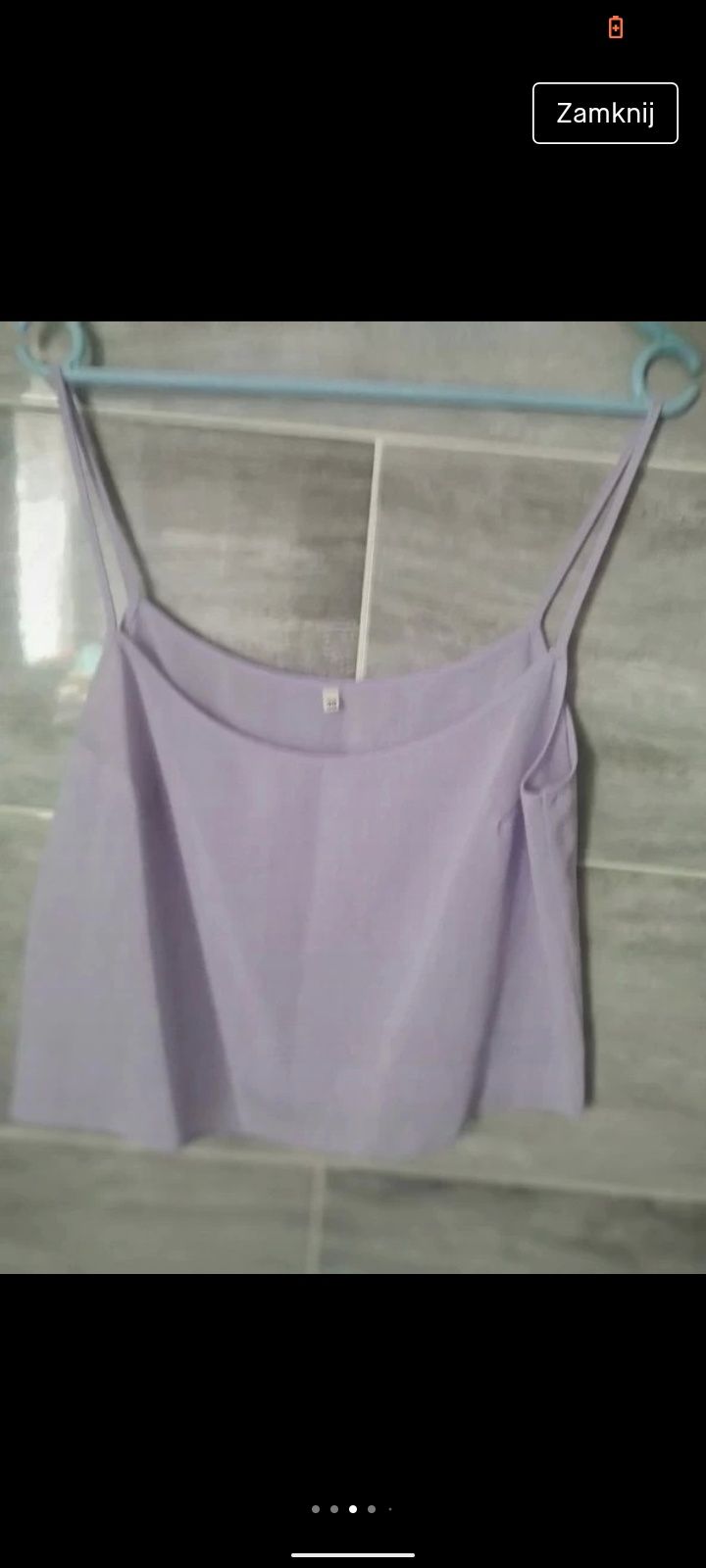 Crop top kolor liliowy rozmiar 38