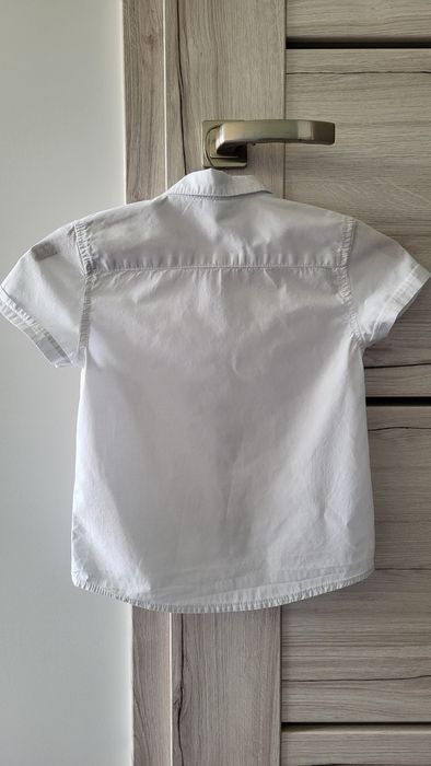 Biała elegancka wizytowa koszula dla chłopca, 116 cm, święta