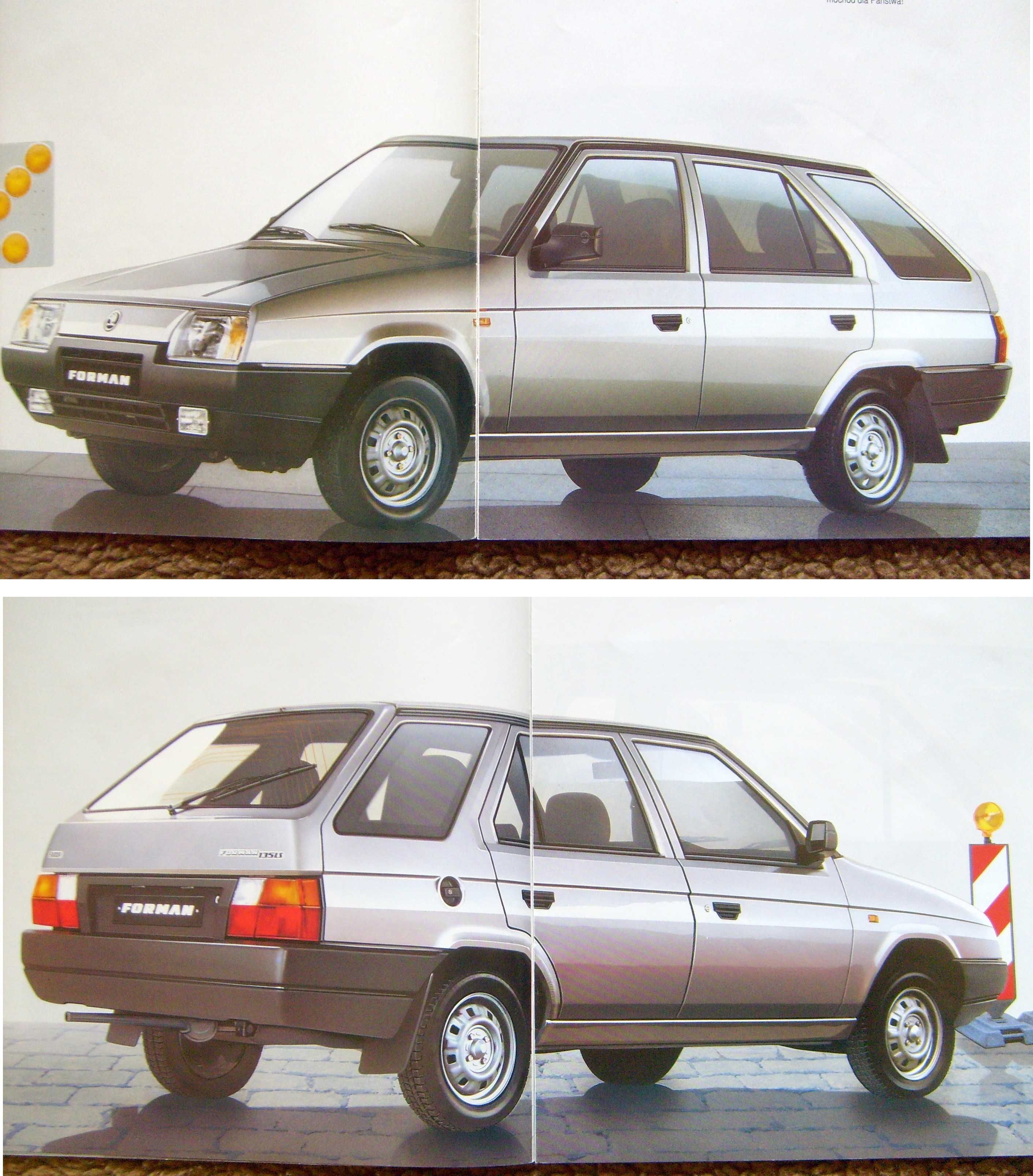 SKODA FORMAN / FAVORIT / 1991 POLSKA * prospekt 20 stron * WYPRZEDAŻ !