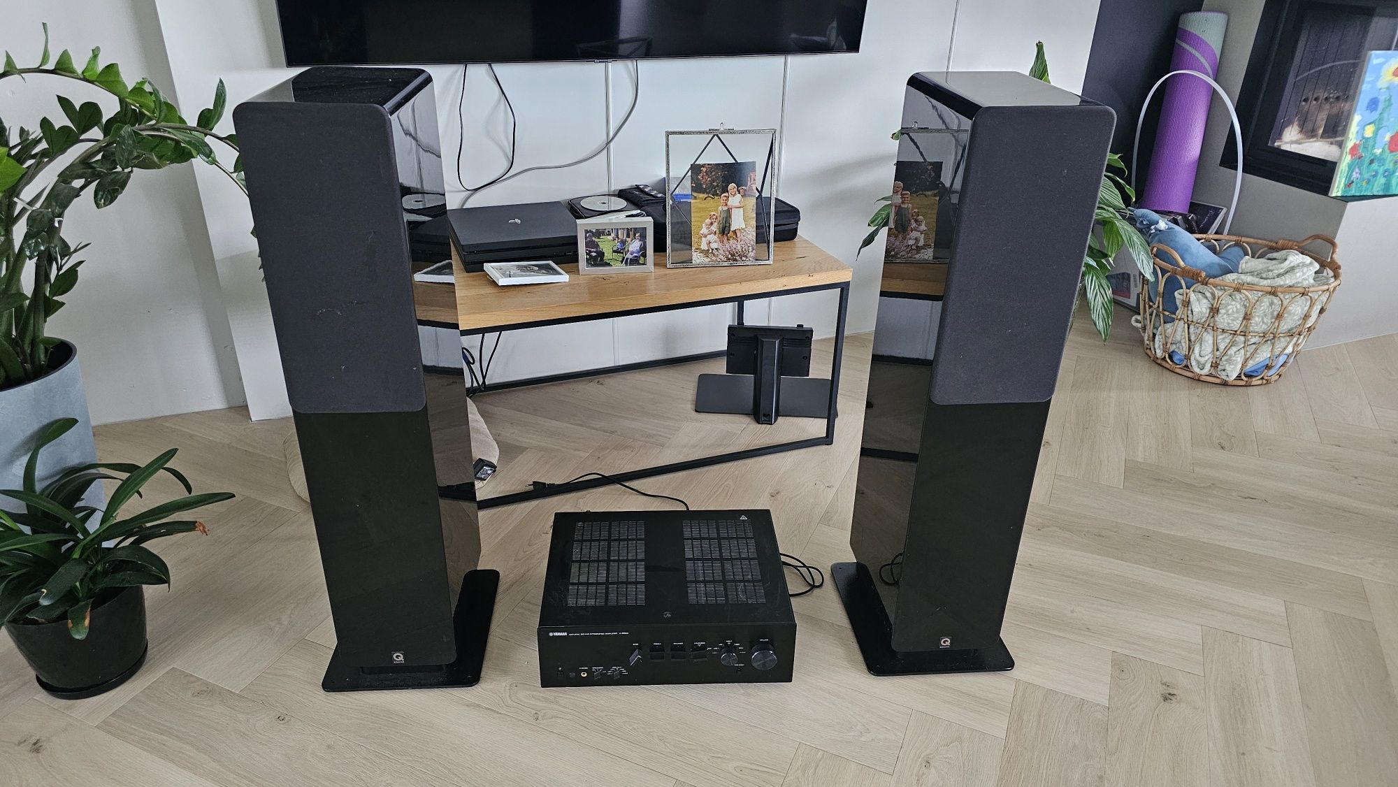 Super zestaw amplituner/wzmacniacz YAMAHA A-S500 +KOLUMNY Q-ACOUSTICS