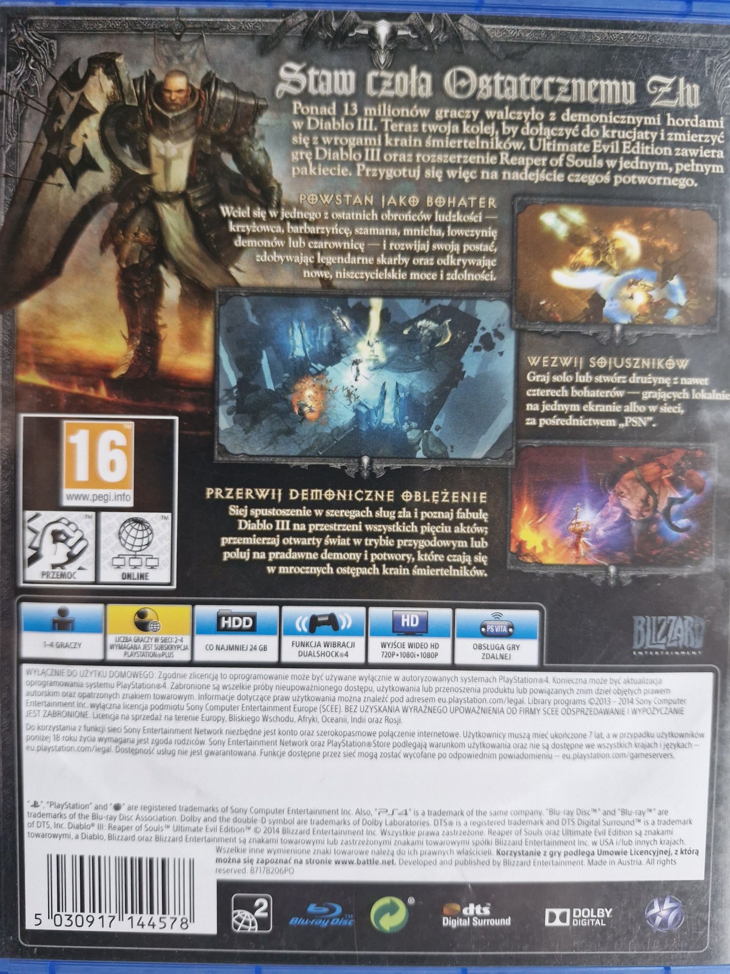 Diablo Reaper Of Souls gra na PS4