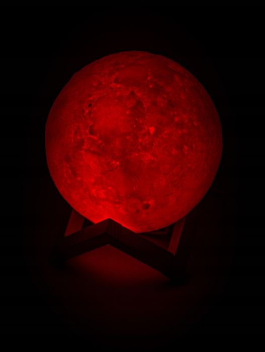 Lampka Lampa Nocna Księżyc Dotykowa Kolorowa 3D