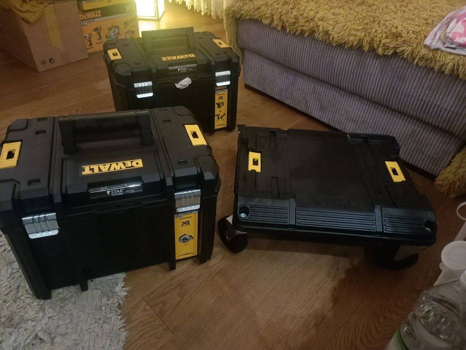 Nowy oryginalny DeWalt wózek transportowy + 2 duże kufry