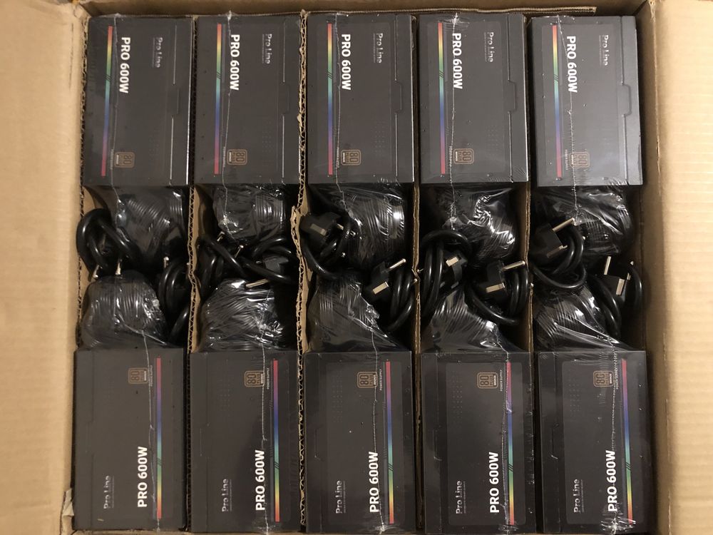 Энергоэффективный блок питания Pro Line ATX 600W 80 PLUS Bronze