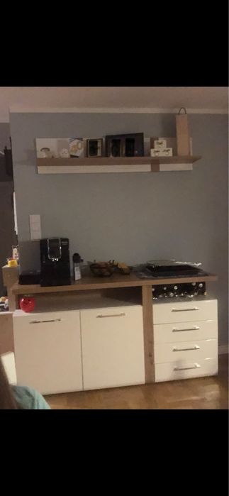 Nowoczesna Komoda i polka wiszaca