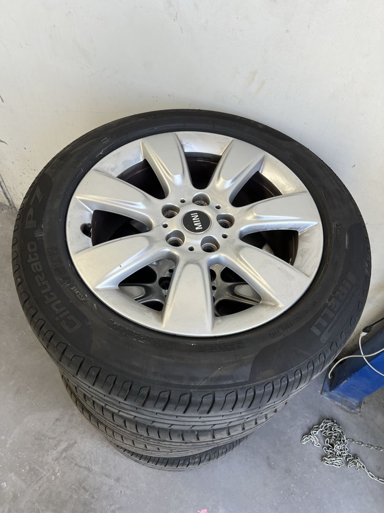 Jantes mini originais 5/112 com pneus novos 225/55r17