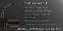 3D, modelowanie, projektowanie wzornicze i inne