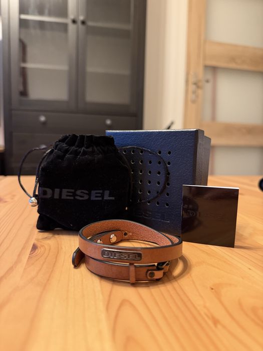 Bransoletka męska skórzana Diesel