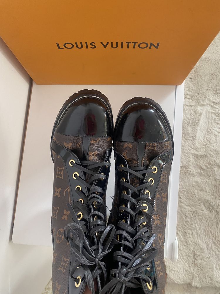 Botki LV Louis Vuitton na obcasie roz.40 25 cm