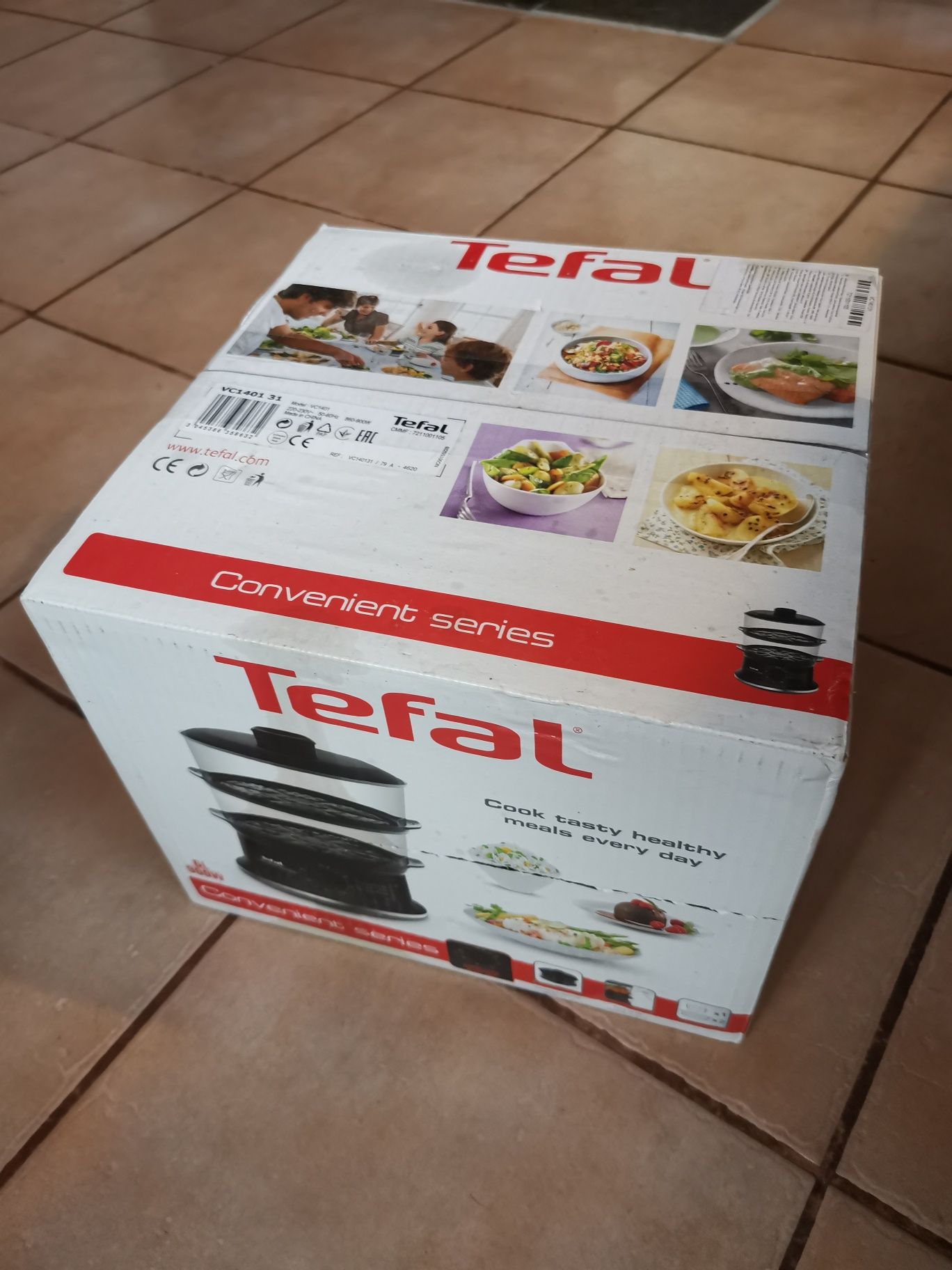 Parowar TEFAL VC1401 nowy, nie rozpakowany, gotowanie na parze