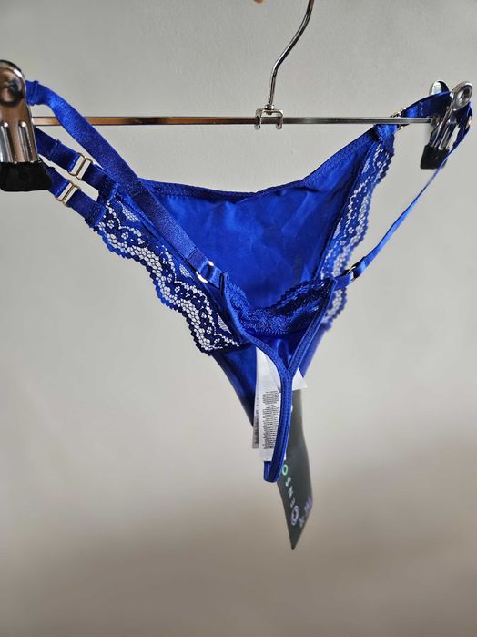 Komplet z metką rozmiar 75D niebieski