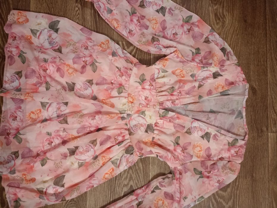 Шифонове плаття рожеве S-M