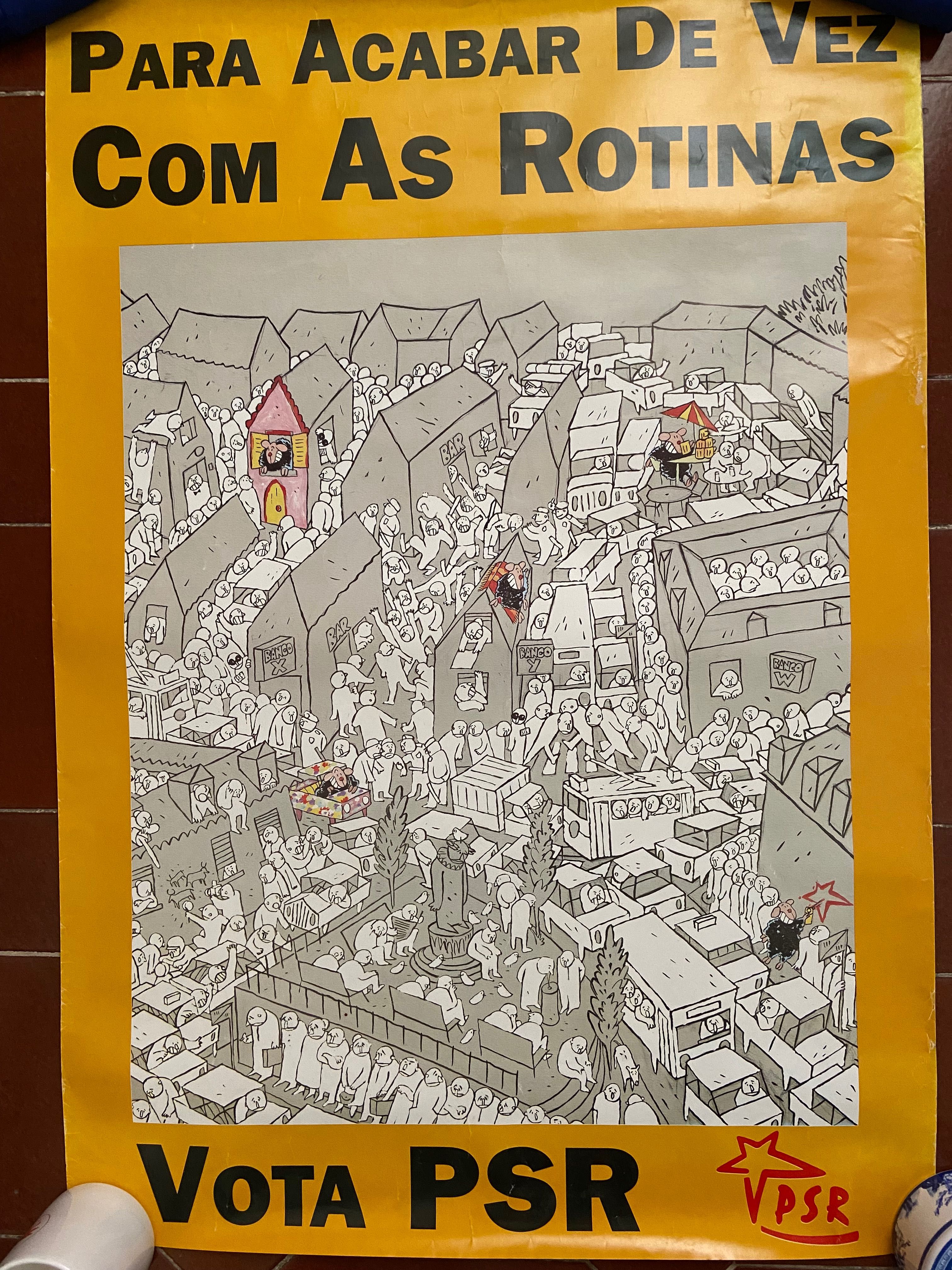Poster antigo Vota PSR