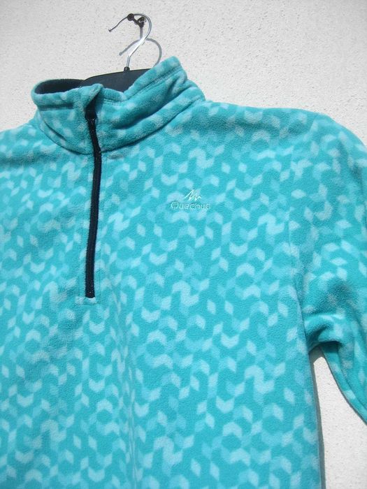 Бирюзовая кофточка флис реглан Decathlon Quechua