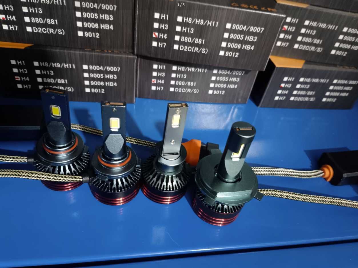 Светодиодные LED лампы в фару и птф 55w Н3,H4,H11,HB3,HB4,H7 CANbus