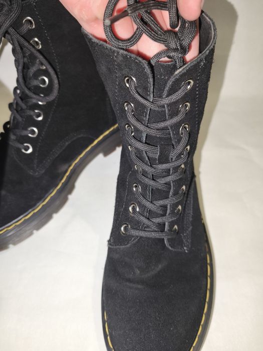 Зимові жіночі черевики з натуральної замші, розмір 37