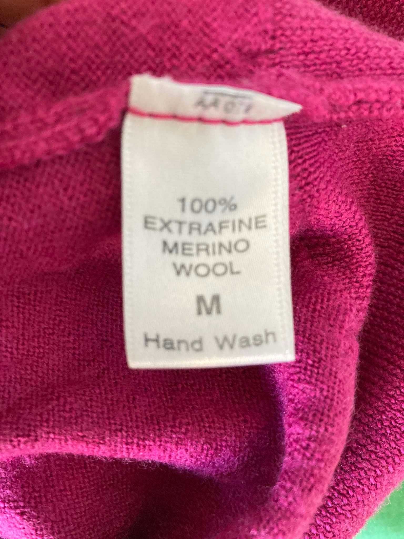 Kamizelka wełna merino różowa