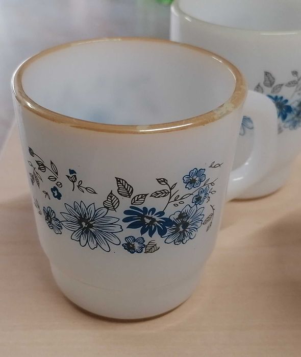 Canecas /chávena tipo pirex, lote por 5€