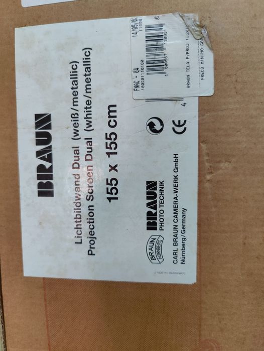 Ecrã de projeção fotos