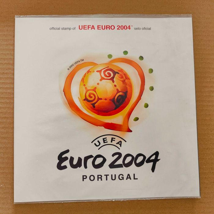 Selos coleção + FanBook Uefa Euro 2004 Portugal Memorabilia coleção