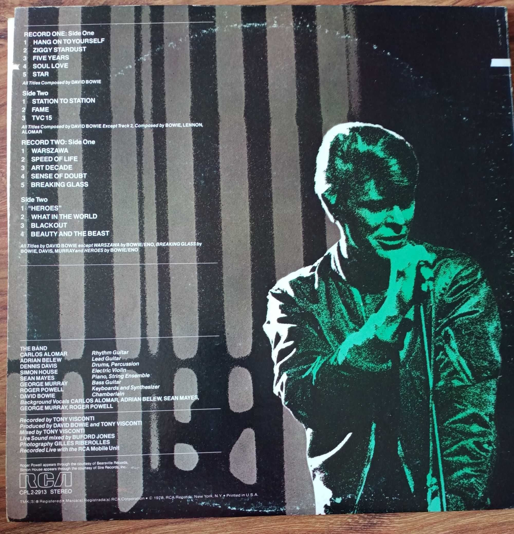 David Bowie Stage 2 LP , 1978 r. Płyta Winylowa