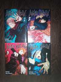 Manga Jujutsu Kaisen 1-4 (1, 2, 3, 4) tomy Zestaw Komplet
