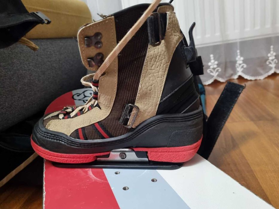 deska 143, wiązania i buty snowboard step-in intec 25cm r.39