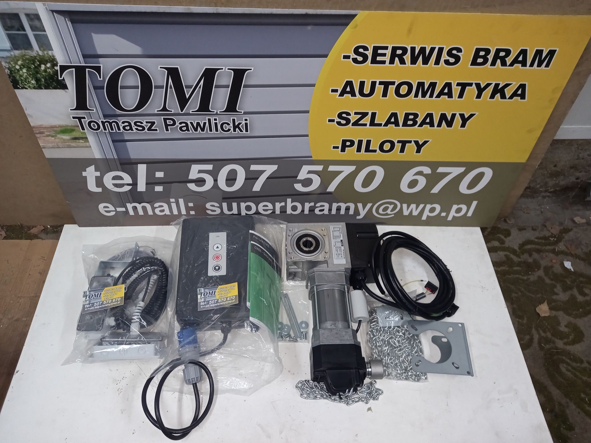 Silnik-napęd-automat brama przemysłowa-segmentowa Proline-Mfz-Gfa-Nice