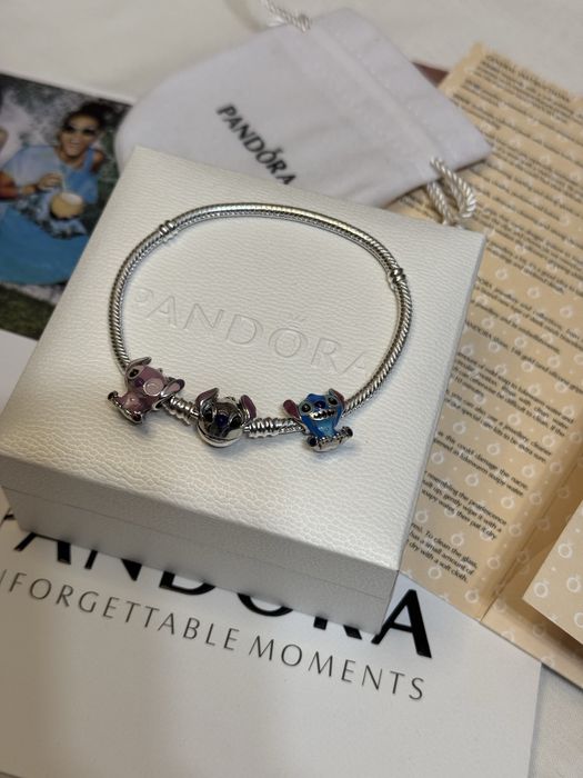 Pandora / Пандона браслет , stich / стич , шарми | -10% чорна пятниця