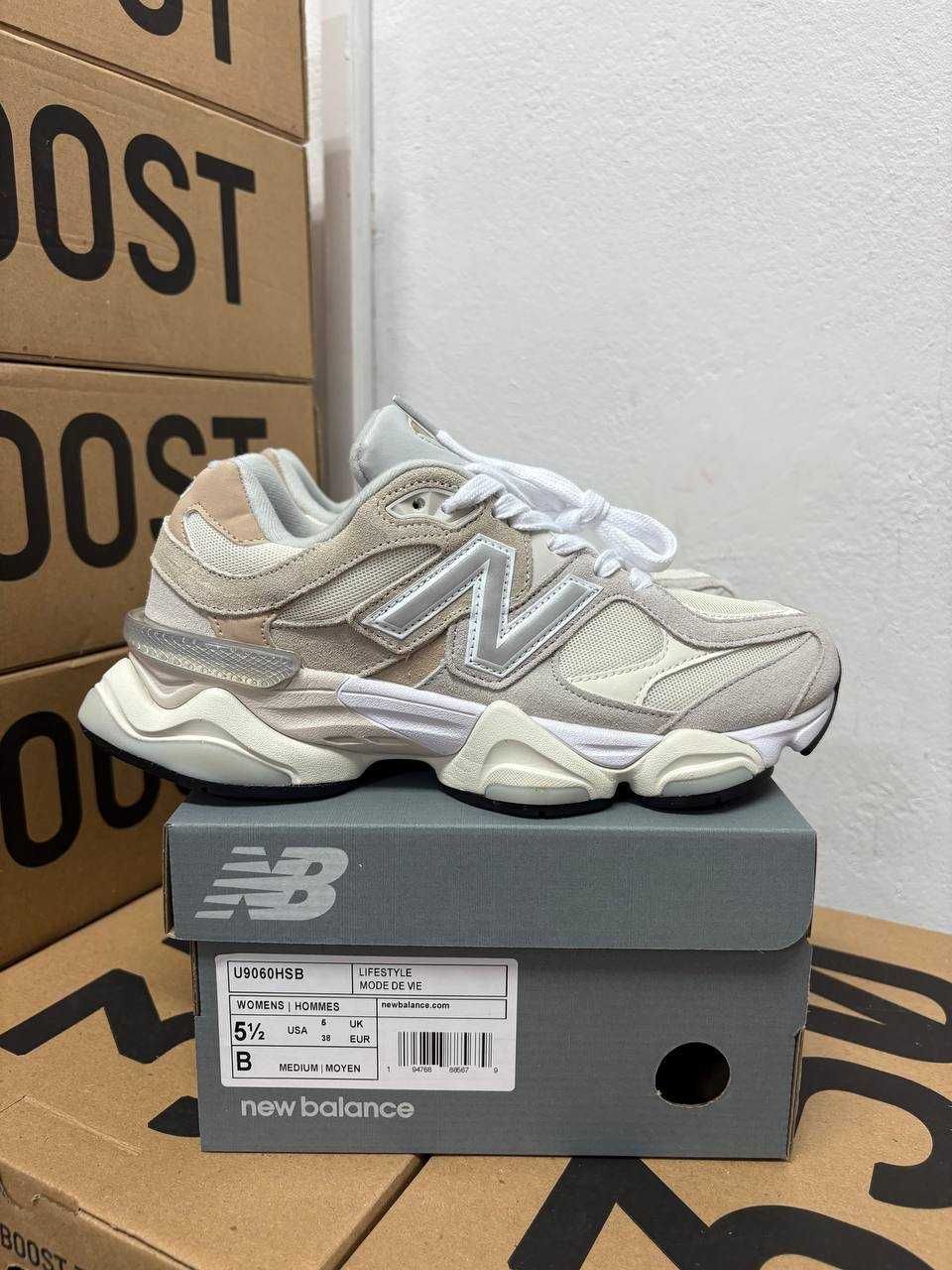Кроссовки New Balance 9060 Damen / Нью Беленс 9060 бежевые 37 38 39