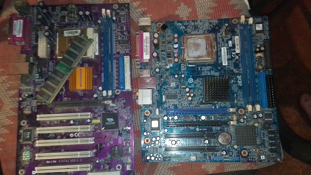 Лот материнские платы Abit 775s, Elitgroup 462s