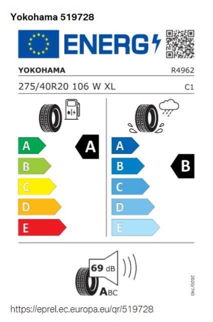 Yokohama Advan Sport V107 275/40R20 i 245/45 R20  nowe