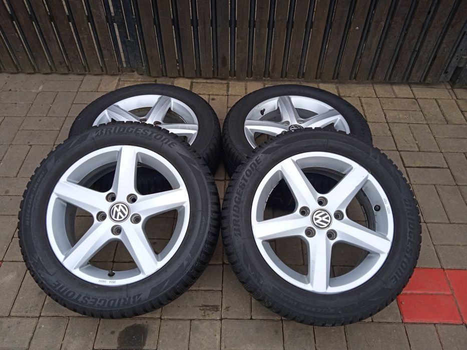 Felgi Koła Aluminiowe 16 5x112 Golf Touran Jetta Komplet Zima Jasło