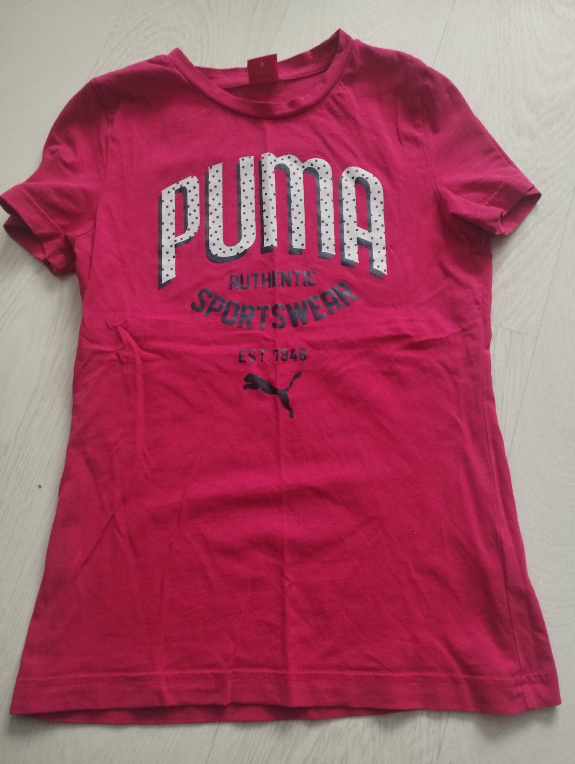 Puma różowa koszulka t-shirt r. Xs